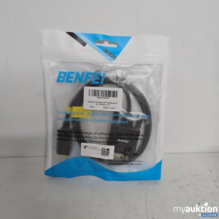 Artikel Nr. 398808 Artikel Nr. 398808: Benfei DisplayPort auf DVI Adapter