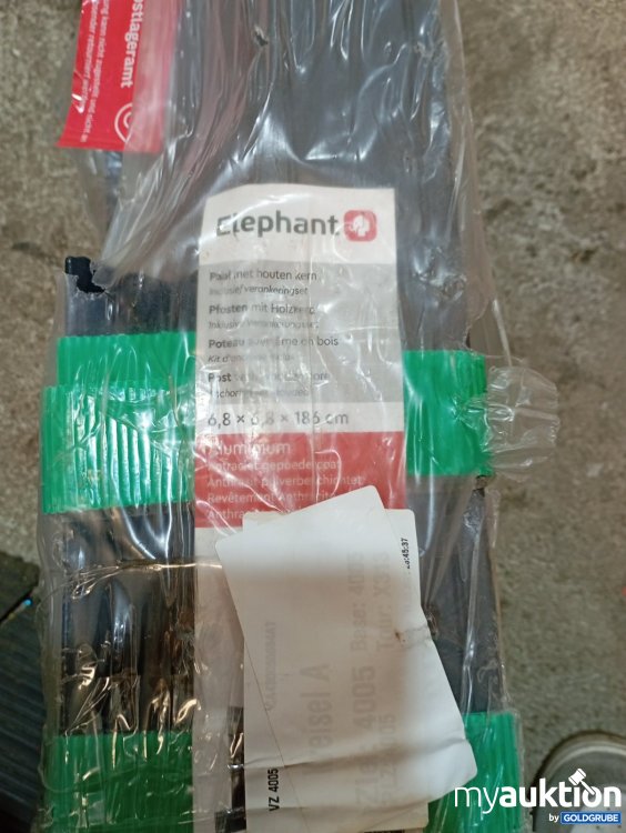Artikel Nr. 465808: Elephant 1 Set Pfosten mit Holzherz 6,8 x 6,8 186 cm