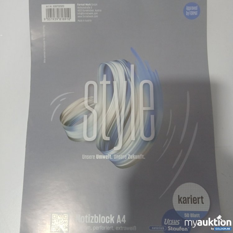 Artikel Nr. 911808 Artikel Nr. 911808: Notizblock A4 kariert