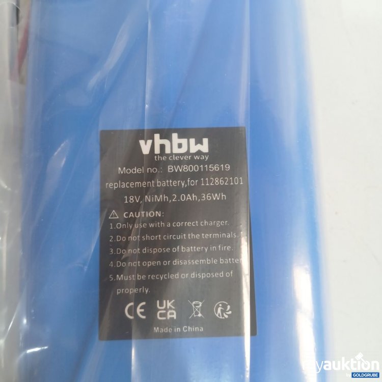 Artikel Nr. 919808: vhbw Ersatzakku 18V 2.0Ah