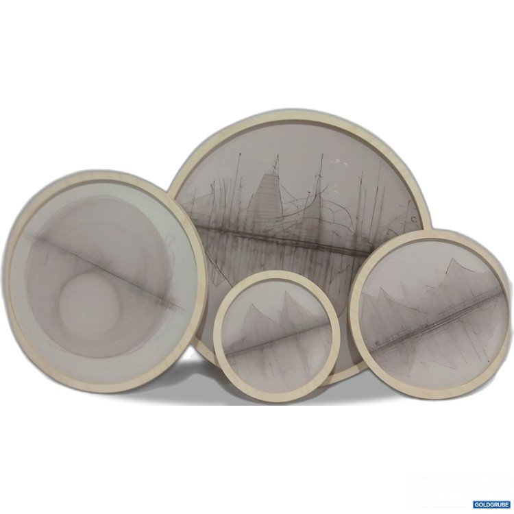 Artikel Nr. 984808 Artikel Nr. 984808: Wallitiy Wandbilder Durchmesser ca 42cm, 33,5cm, 24,5cm u. 18,5cm 4Stk