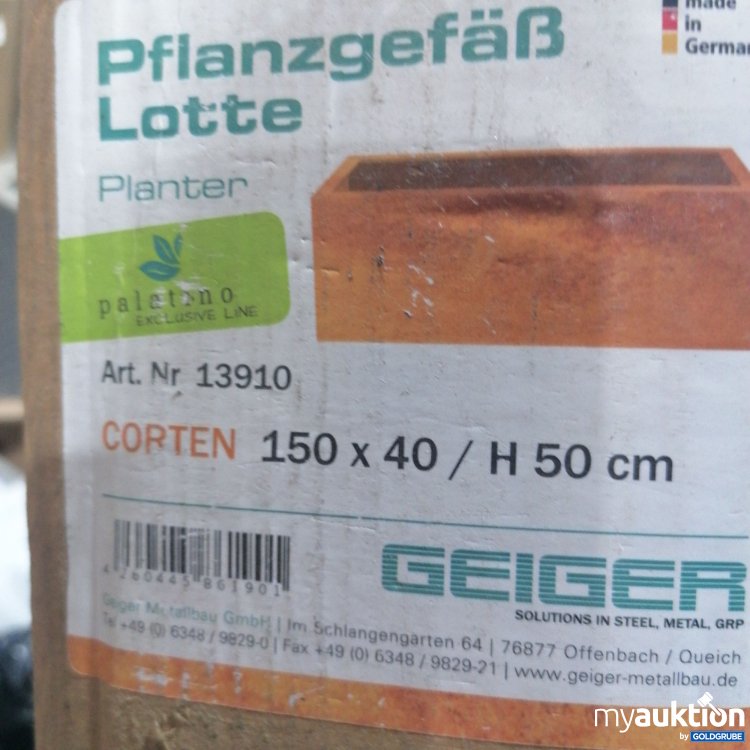 Artikel Nr. 442809 Artikel Nr. 442809: Geiger Pflanzengefäß Lotte 150x40/50cm, 13910