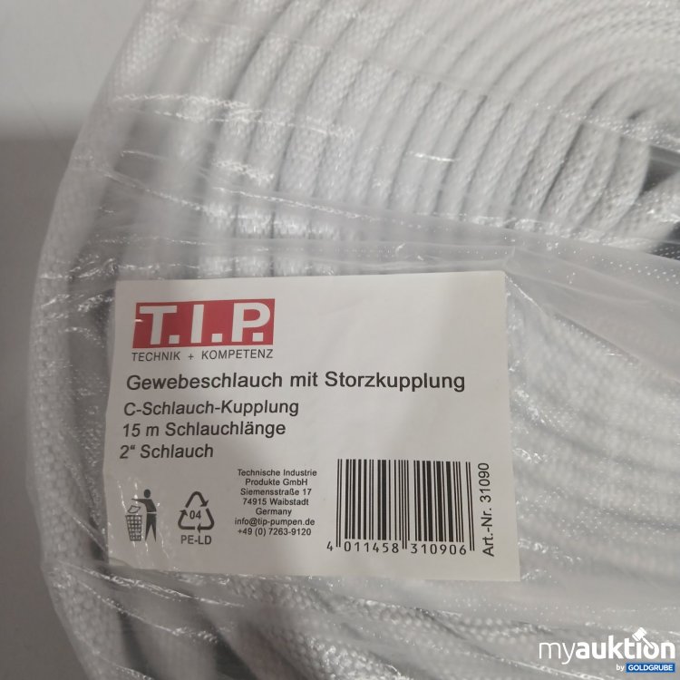Artikel Nr. 464809 Artikel Nr. 464809: T.I.P. Gewebeschlauch mit Storzkuppplung 15 m C-Schlauch 2 Zoll
