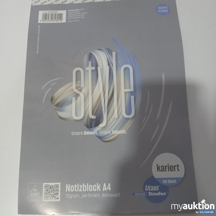 Artikel Nr. 911809 Artikel Nr. 911809: Notizblock A4 kariert
