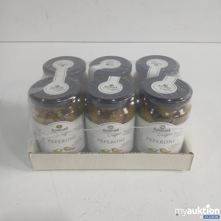 Artikel Nr. 941809 Artikel Nr. 941809: Alnatura Origin Peperoni mild-pikant 6x350g