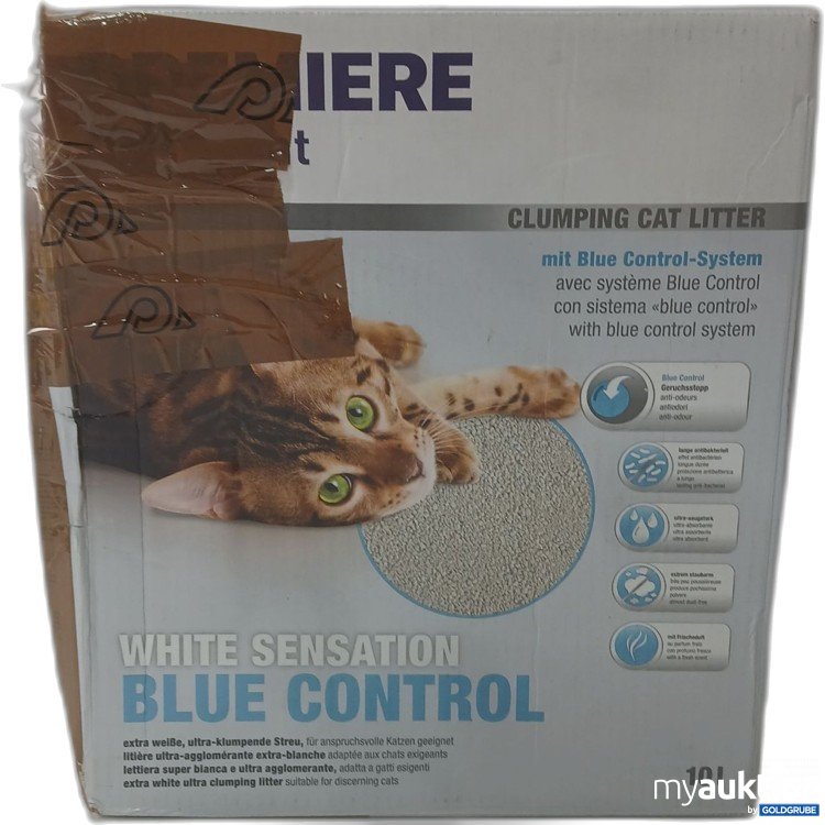 Artikel Nr. 983809: Premiere Clumping Cat Litter White Sensation Blue Control 10L