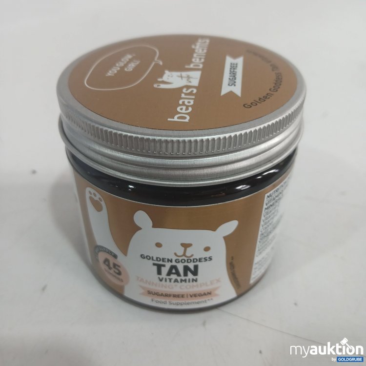Artikel Nr. 986809 Artikel Nr. 986809: Bears Benefits Golden Goddess Tan vitamin 45Gummies