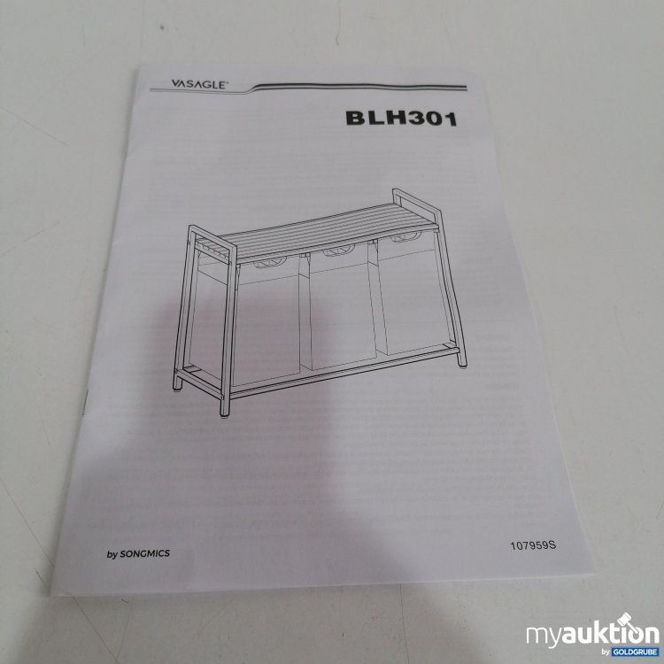 Artikel Nr. 399810 Artikel Nr. 399810: Vasagle by Sonigmacs BLH301 Wäschekorb grau