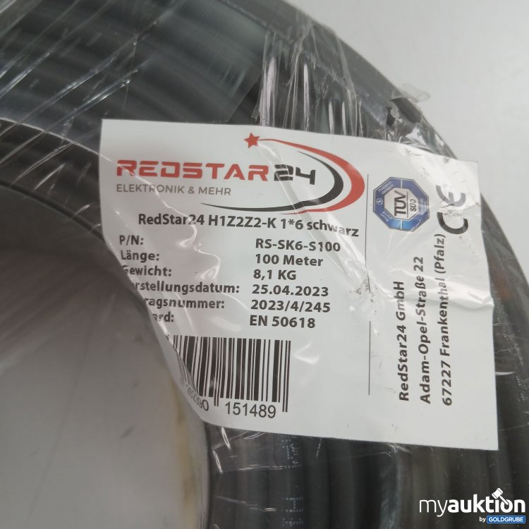 Artikel Nr. 462810 Artikel Nr. 462810: Redstar24 H1Z2Z2-K 1*6 schwarz 100m