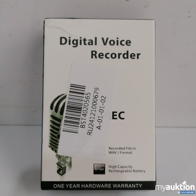 Artikel Nr. 847810 Artikel Nr. 847810: Digital Voice Recorder RU24121000679