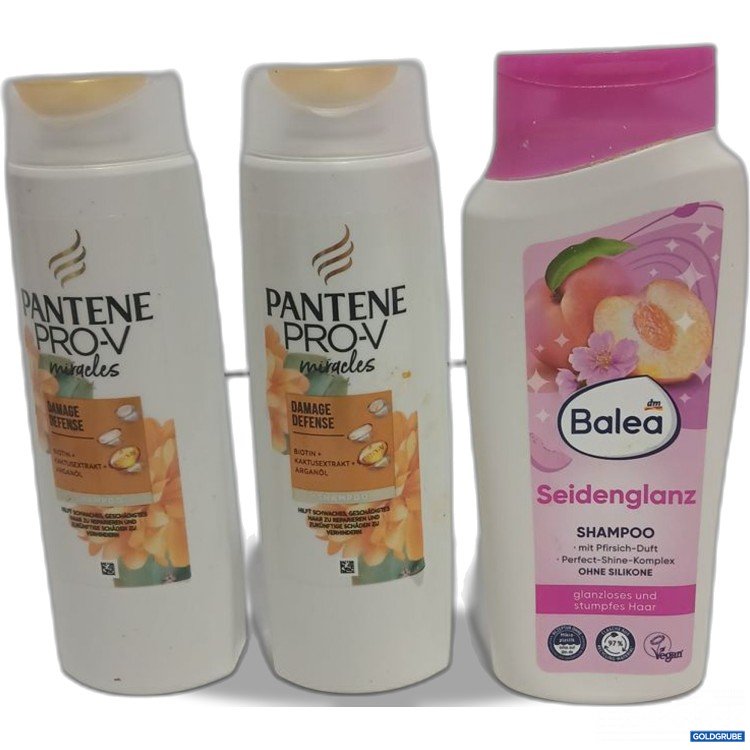 Artikel Nr. 953810: PANTENE Pro-V Damage Detox Shampoo 250ml. Balea Seidenglanz Shampoo 300ml