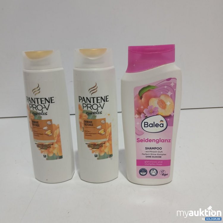 Artikel Nr. 953810: PANTENE Pro-V Damage Detox Shampoo 250ml. Balea Seidenglanz Shampoo 300ml