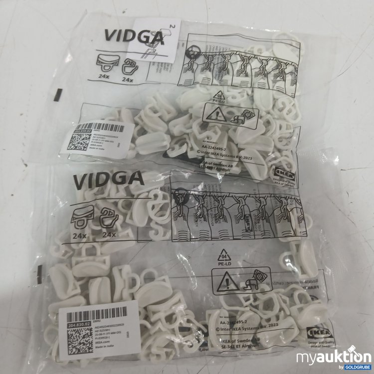 Artikel Nr. 984810 Artikel Nr. 984810: Ikea Vidga Gardienenschiene 204.929.16 weiß 140cm mit 2x24Hacken