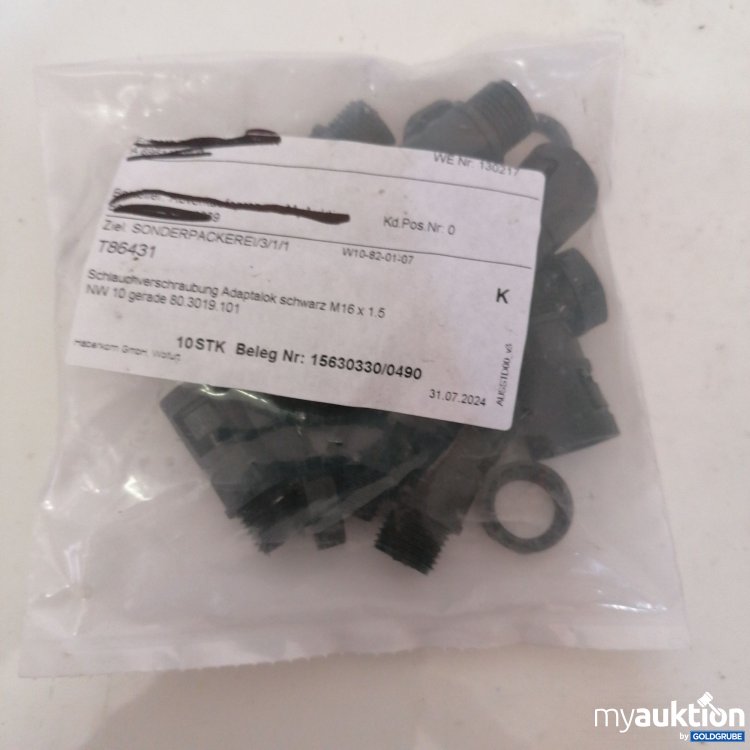 Artikel Nr. 380811 Artikel Nr. 380811: Schlauchverschraubung Adaptalok schwarz M16x1.5