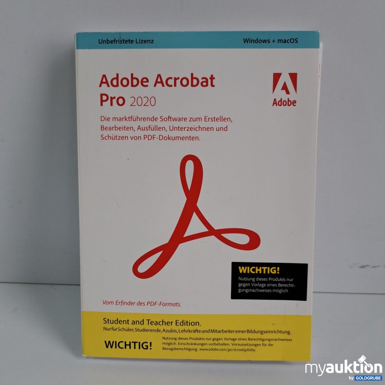 Artikel Nr. 816811 Artikel Nr. 816811: Adobe Acrobat Pro 2020