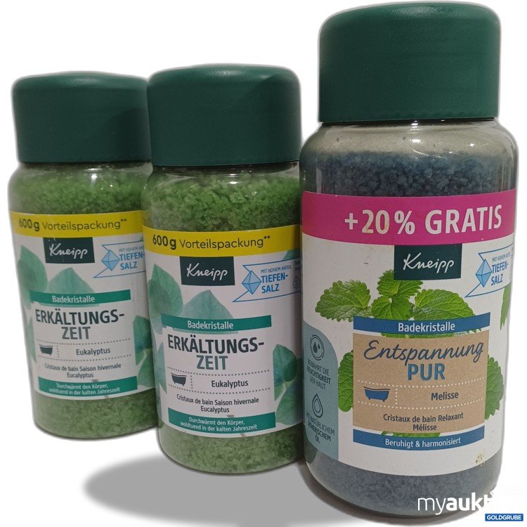 Artikel Nr. 884811: Kneipp Badekristalle diverse Sorten 2x600g, 1x720g