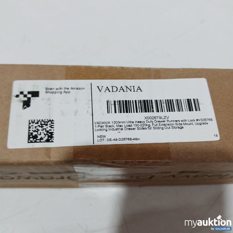 Artikel Nr. 896811: Vadania 1200mm Ultra Heavy Duty Drawer Runners with Lock 