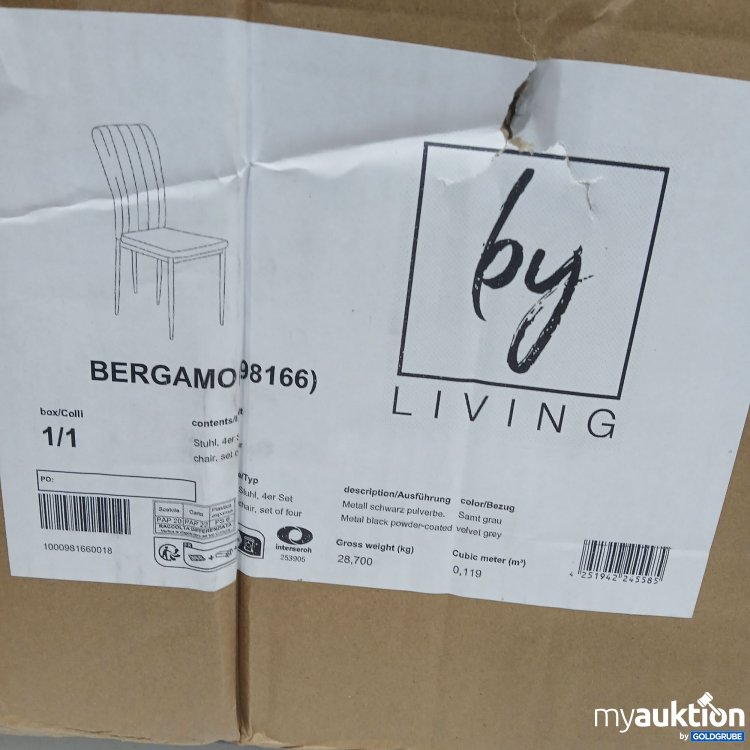 Artikel Nr. 950811: By Living Bergamo(98166) 4er Stuhl Set 