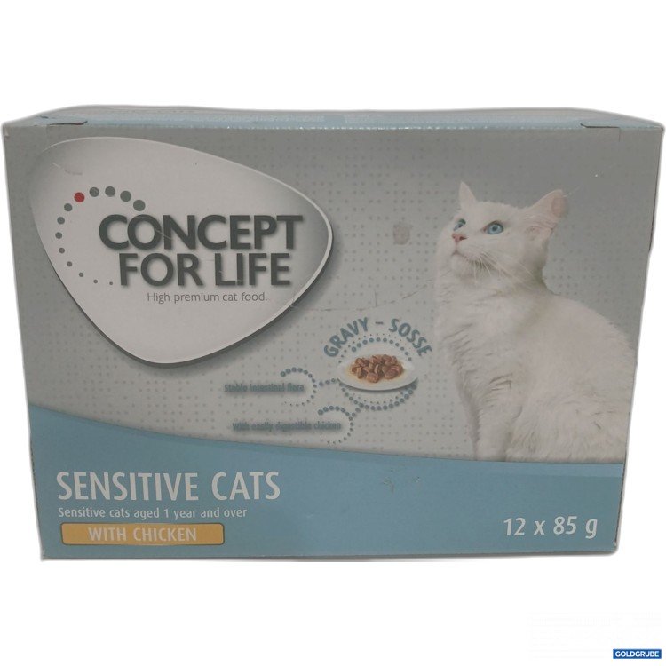 Artikel Nr. 959811: CONCEPT FOR LIFE  Sensitive Cats  With Chicken  Gravy - Sosse 12x85g