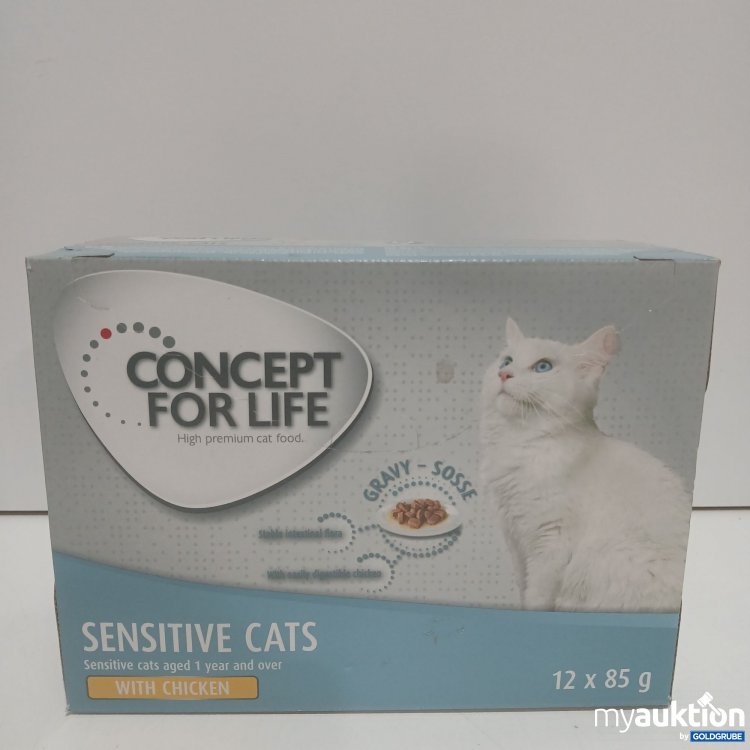 Artikel Nr. 959811: CONCEPT FOR LIFE  Sensitive Cats  With Chicken  Gravy - Sosse 12x85g