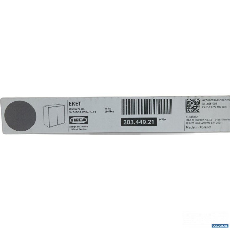 Artikel Nr. 962811: Ikea Eket 70x35x70cm grau 203.449.21 