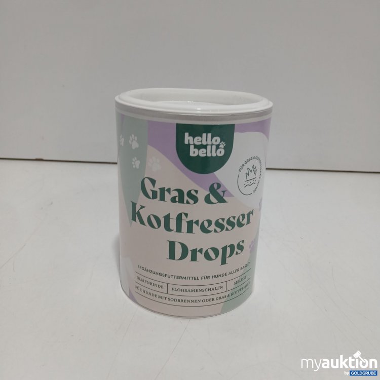 Artikel Nr. 971811: Hello bello Gras& Kotfresser Drops 350g 