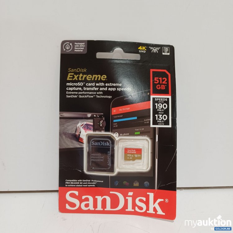 Artikel Nr. 989811 Artikel Nr. 989811: SanDisk Extreme 512gb