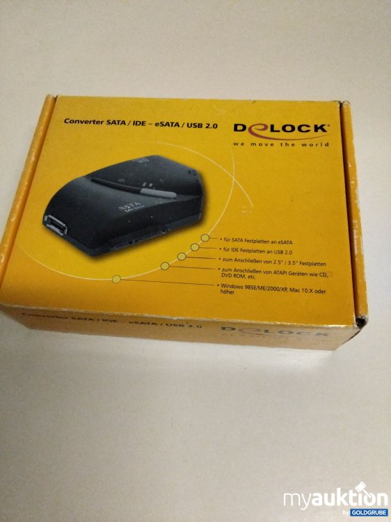 Artikel Nr. 386812 Artikel Nr. 386812: DeLock IDE &SATA auf USB oder eSATA Konverter