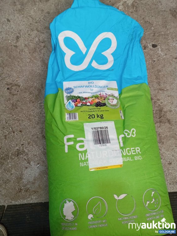 Artikel Nr. 465812 Artikel Nr. 465812: Fafler 1 Sack Bio Schafwolldünger 20 kg