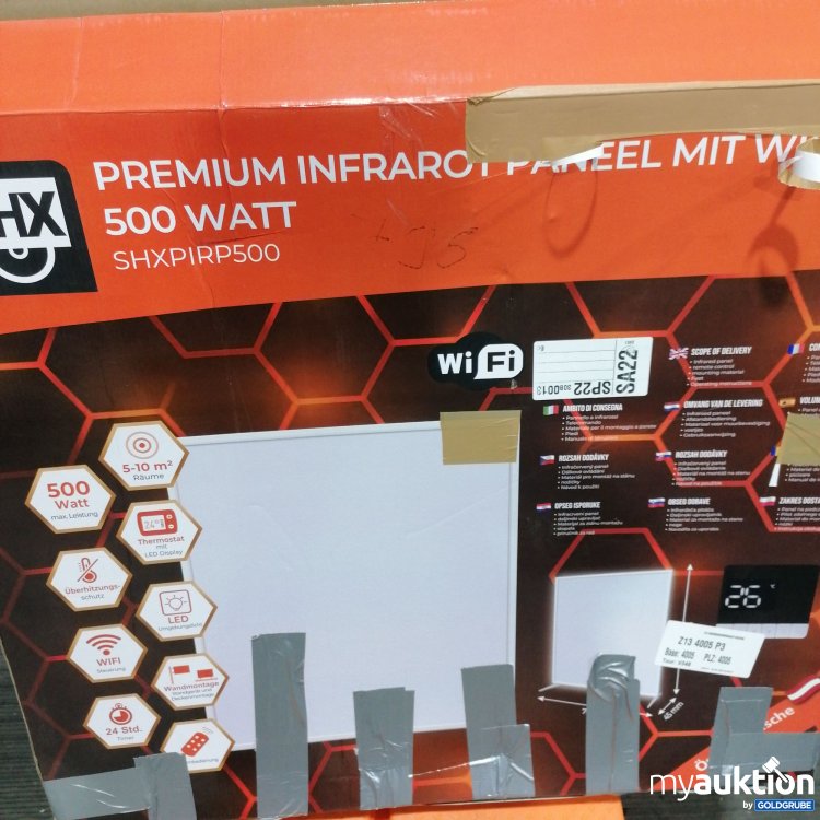 Artikel Nr. 903812: SHX Premium Infrarot Paneel mit Wifi SHXPIRP500