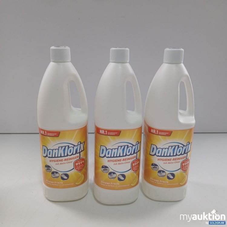 Artikel Nr. 978812: DanKlorix Hygiene-Reiniger mit Aktiv-Chlor 3x1,5l