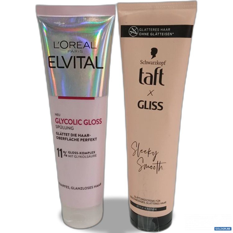 Artikel Nr. 987812: L'Oréal Paris Elvital Glycolic Gloss Spülung 150ml und Taft Gliss 150ml