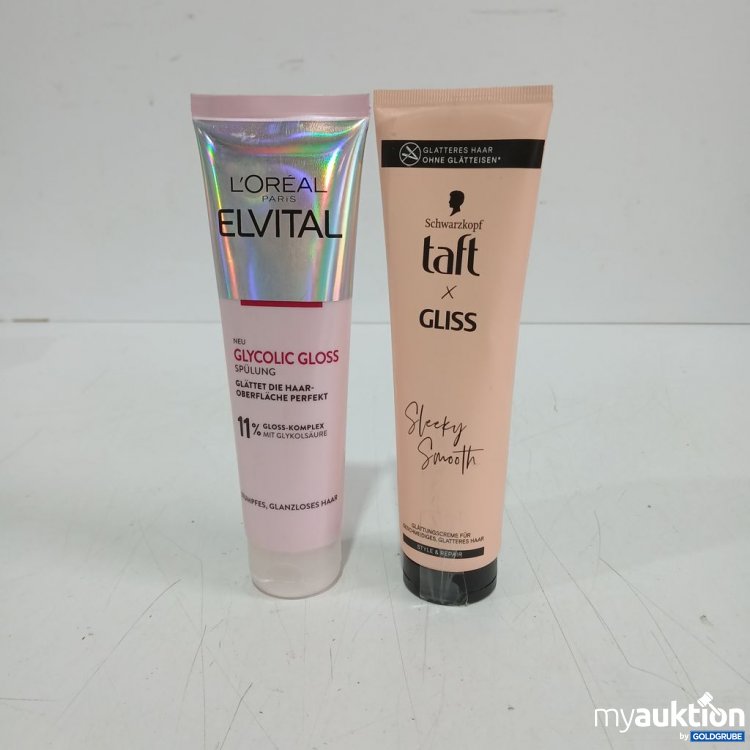 Artikel Nr. 987812: L'Oréal Paris Elvital Glycolic Gloss Spülung 150ml und Taft Gliss 150ml