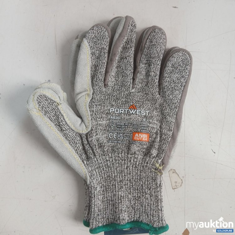 Artikel Nr. 991812: Schnittschutz Handschuhe Größe L mit einer lederverstärkten Handfläche 
