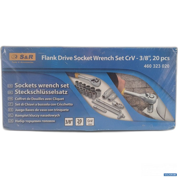 Artikel Nr. 992812 Artikel Nr. 992812: S&R Flank Drive Socket Wrench Set CrV 3/8" 20tlg.