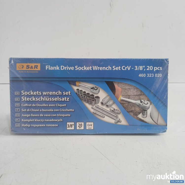 Artikel Nr. 992812 Artikel Nr. 992812: S&R Flank Drive Socket Wrench Set CrV 3/8" 20tlg.