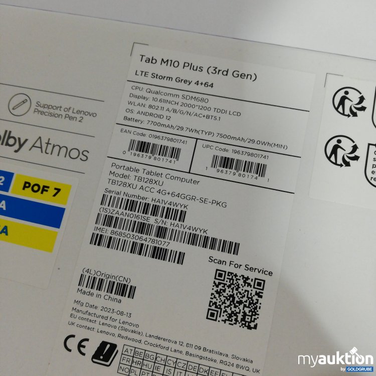 Artikel Nr. 378813 Artikel Nr. 378813: Lenovo Tab M10 Plus 64GB