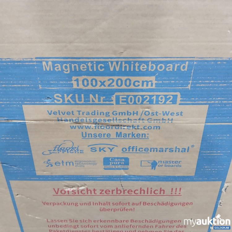 Artikel Nr. 436813 Artikel Nr. 436813: Magnetic Whiteboard 100x200cm E002192