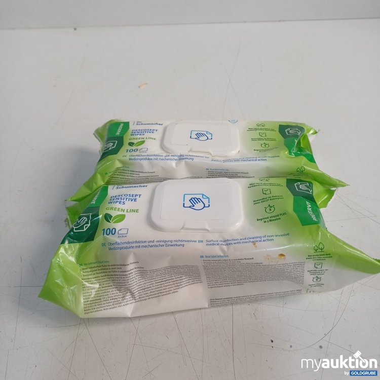 Artikel Nr. 463813: Dr Schumacher DescoSept Sensitive Wipes Green Line Reinigungstücher