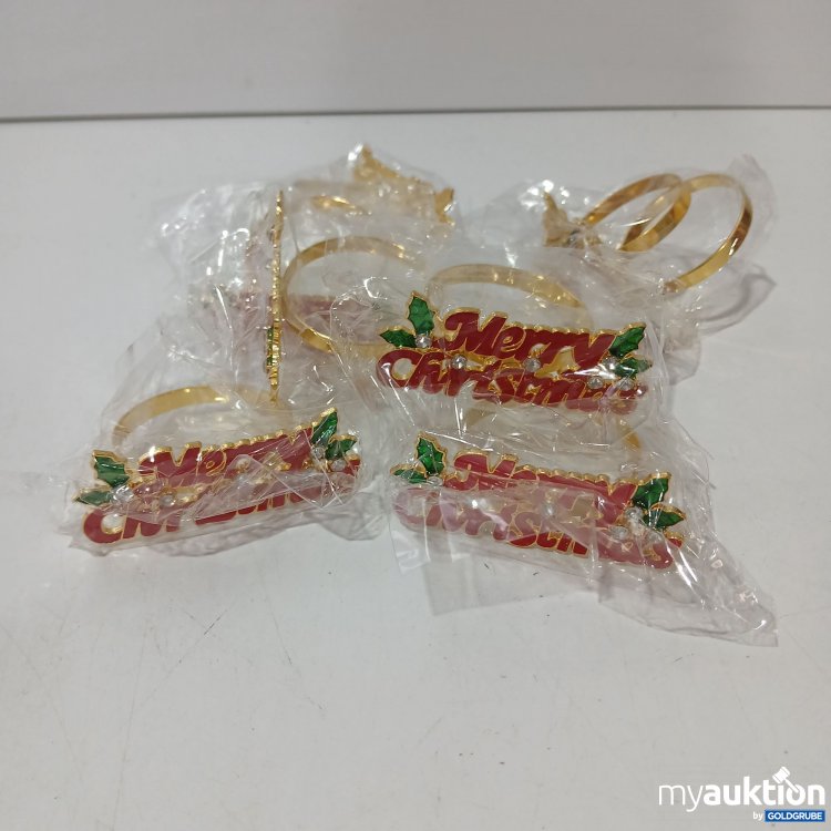 Artikel Nr. 858813: Merry Christmas Servietten Ringe  8x