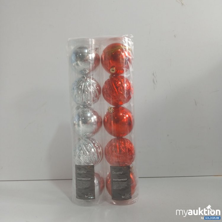 Artikel Nr. 939813: Decoris Shatterproof Weihnachtskugeln 2x 5x ø8cm 