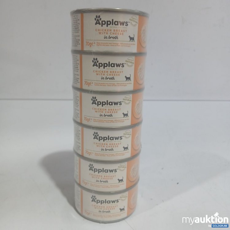 Artikel Nr. 952813: Applaws Hühnerbrust mit Käse in Brühe 6x70 g