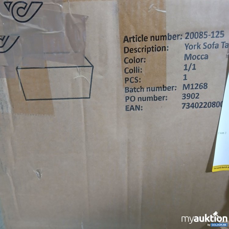 Artikel Nr. 962813: Venture Home York Sofa Table Mocca M1268 