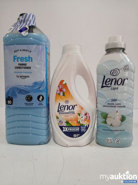 Artikel Nr. 990813 Artikel Nr. 990813: LENOR Waschmittel Pfirsich 900ml + Lenor light Weichspüler + CONDITIONER Weichspüler