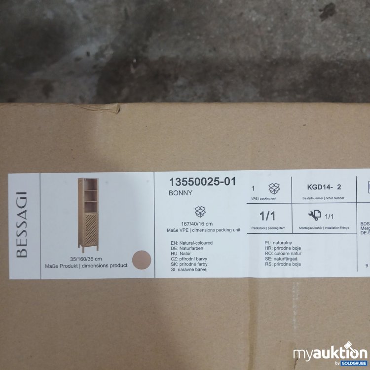 Artikel Nr. 995813 Artikel Nr. 995813: Bessagi Bonny 13550025-01 35x160x36cm