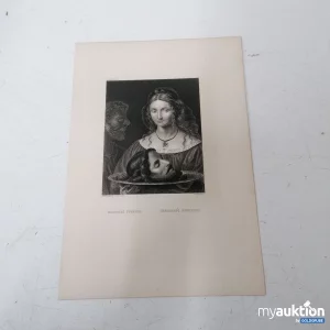 Auktion Bild ca. 30x20cm Herodias Tochter