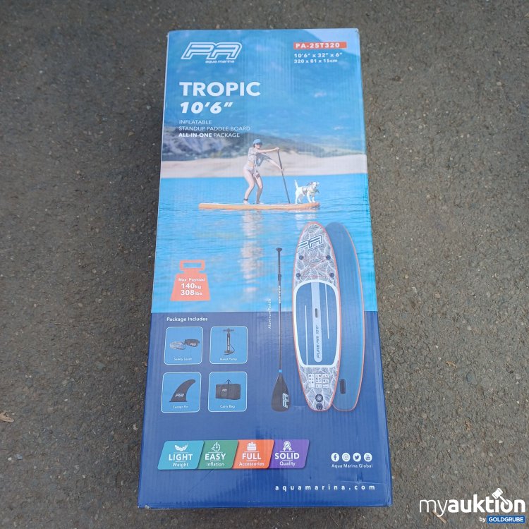 Artikel Nr. 960814: PA Aqua Marina Tropic 10'6" Inflatable Standup Paddle Board all in one Package 