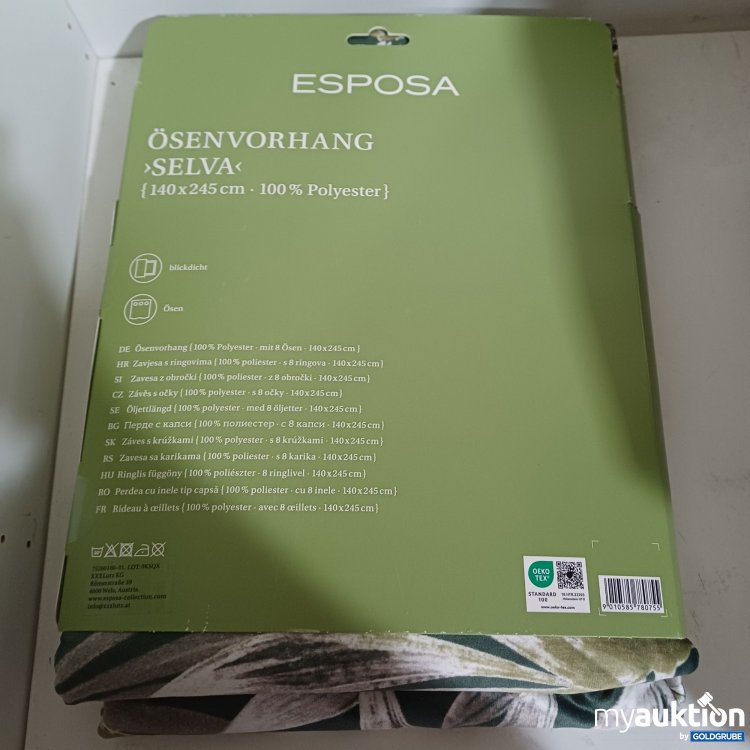 Artikel Nr. 988814: Esposa Ösen-Vorhang "Selva" 140x245cm