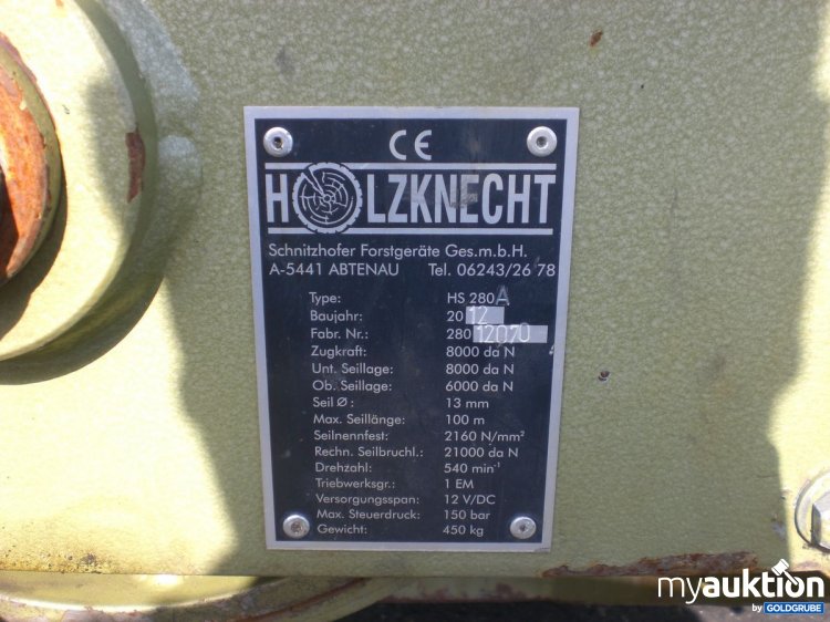 Artikel Nr. 338815: Holzknecht HS 280H