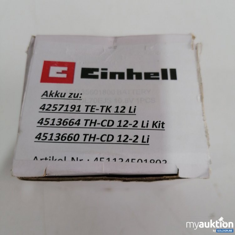 Artikel Nr. 399815 Artikel Nr. 399815: Einhell Akku TE-TK 12 Li, 12V d. C., 1.3Ah
